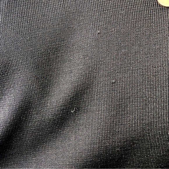 Vintage 90s Belford 100% Silk Black Longline Cardigan Sweater Minimalist Classic - Picture 16 of 16